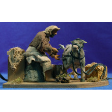 Herrador de caballo movimiento 12 cm ropa y barro