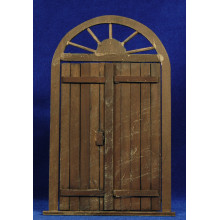 Puerta redonda 21 cm madera