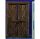 Puerta ventana cuadrada 21 cm madera