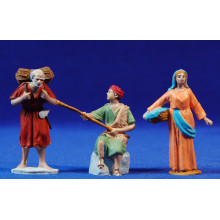 Grupo 3 pastores M6 7 cm plástico Oliver