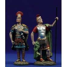 Pareja soldados romanos 11 cm resina Oliver