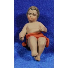 Niño Jesús 28 cm barro pintado Perez