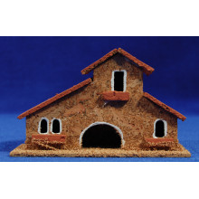 Casa modelo 2 13x5x8 cm corcho Belenes Puig