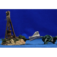 Fogata 9x9x9 cm 220V resina Belenes Puig