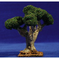 Árbol verde 13 cm corcho blanco Belenes Puig