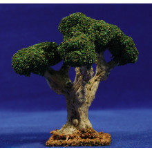 Árbol verde 13 cm corcho blanco Belenes Puig