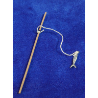 Caña pescar 12 cm mimbre