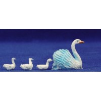 Cisne nadando 8 cm plástico Belenes Puig