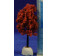 Árbol otoño rojo 10 cm plástico