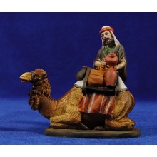 Pastor cargando camello 10 cm resina
