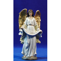 Ángel de pie blanco 17 cm resina