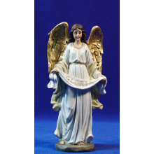 Ángel de pie blanco 17 cm resina