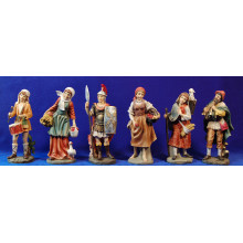 Grupo 6 pastores variados 22 cm resina