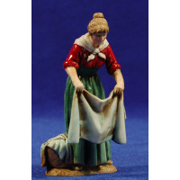 Pastora tendiendo ropa 10 cm plástico Moranduzzo - Landi estilo 700