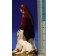 Pastora sentada con cordero 10 cm plástico Moranduzzo - Landi estilo ebraico
