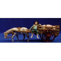 Carro con cerdos 10 cm plástico Moranduzzo - Landi estilo 700