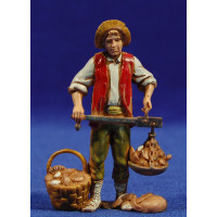 Campesino vendiendo setas 10 cm plástico Moranduzzo - Landi estilo 700