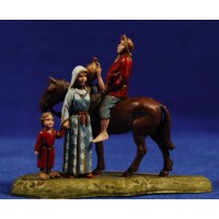 Campesinos con caballo 6 cm plástico Moranduzzo - Landi estilo ebraico