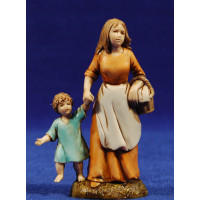 Pastora con niño 10 cm plástico Moranduzzo - Landi estilo 700