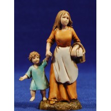 Pastora con niño 10 cm plástico Moranduzzo - Landi estilo 700
