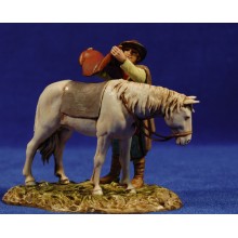 Pastor con caballo 10 cm plástico Moranduzzo - Landi estilo 700