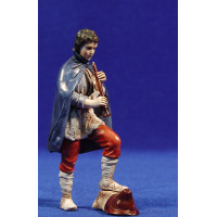 Pastor músico con flauta 11 cm plástico Moranduzzo - Landi estilo ebraico