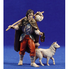 Pastor con fardel, farolillo y perro 11 cm plástico Moranduzzo - Landi estilo 700 Pastor con fardel, farolillo y perro 11 cm plástico Moranduzzo - Landi estilo 700