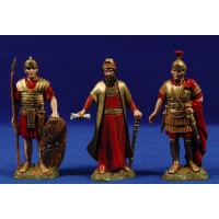 Soldados romanos y herodes 12-13 cm plástico Moranduzzo - Landi