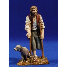 Pastor pidiendo y perro 12-13  cm plástico Moranduzzo - Landi estilo 700