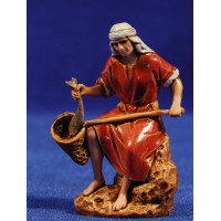 Pescador sentado 6,5 cm plástico Moranduzzo - Landi estilo ebraico