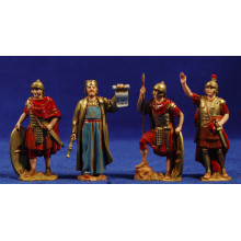 Soldados romanos y herodes 8 cm plástico Moranduzzo - Landi - Landi