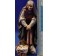 Pastora anciana con cesto y bastón 12-13  cm plástico Moranduzzo - Landi estilo ebraico