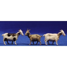 Conjunto tres cabras 10 cm plástico Moranduzzo - Landi