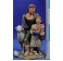 Pastor con niño adorando 20 cm resina Montserrat Ribes