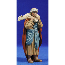Pastor con cordero Jadiel 20 cm resina Montserrat Ribes
