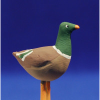 Pato 12 cm barro pintado AB