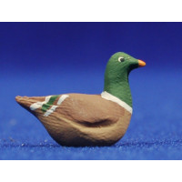 pato rio 9 cm barro pintado AB