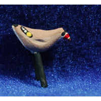 Jilguero 9 cm barro pintado AB
