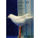 Paloma blanca 12 cm barro pintado AB