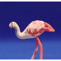 Flamenco 9 cm barro pintado AB