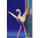 Flamenco alas abiertas 9 cm barro pintado AB