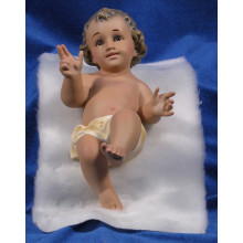 Niño Jesús con piel 20 cm yeso