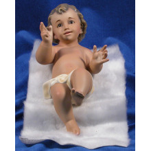 Niño Jesús con piel 25 cm yeso