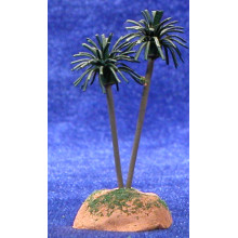 Palmera grupo de dos 6 cm metal