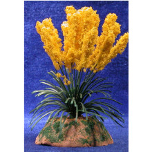 Plumero amarillo 6 cm metal