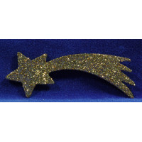 Estrella oro 15 cm plástico