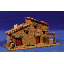 Casa masía con pozo 17x8x9 cm corcho Plana