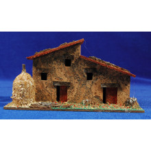 Casa masía con pajar modelo 2 17x8x9 cm corcho Plana