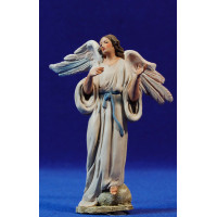 Angel pie 10 cm barro pintado De Francesco