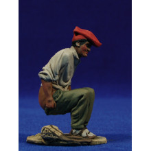 Caganer catalán  10 cm barro pintado De Francesco